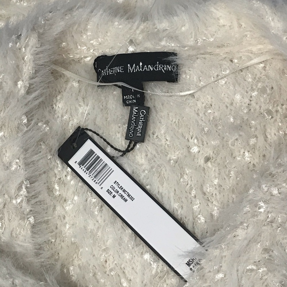 Catherine Malandrino ribbon& eyelash knit cardigan - Picture 16 of 16